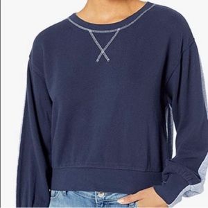 Splendid Two-Tone Pullover Sweatshirt